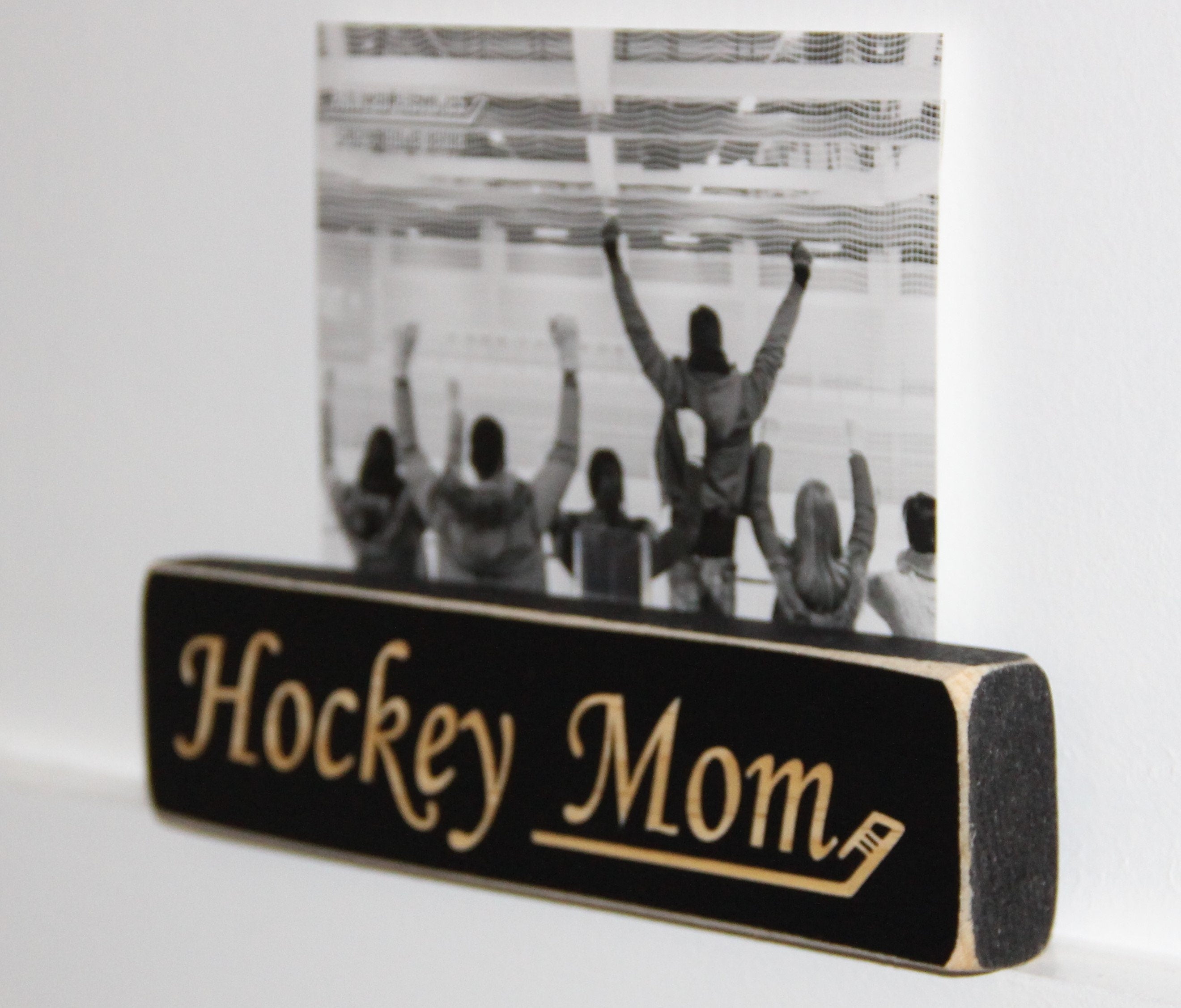 Hockey Dad Gift: Wood Sign, Photo Holder or Ornament