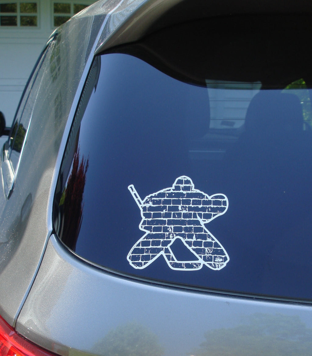 Hockey Car Decal: Hockey Player, Goalie, Rink