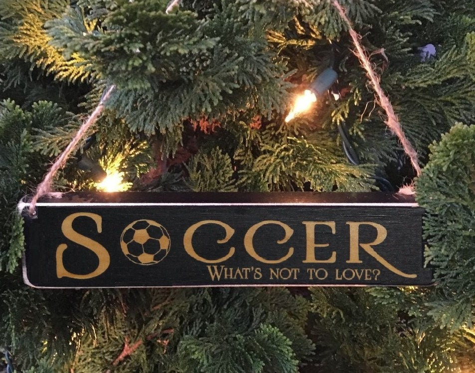 Soccer Sign: Gift for Player, Coach, or Team, Laser Cut Wood