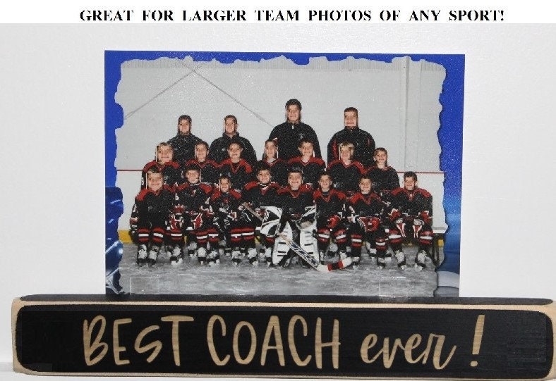 Personalized Coach Photo Display: 'Best Coach Ever' Frame, Lacrosse Team Gift, All Sports