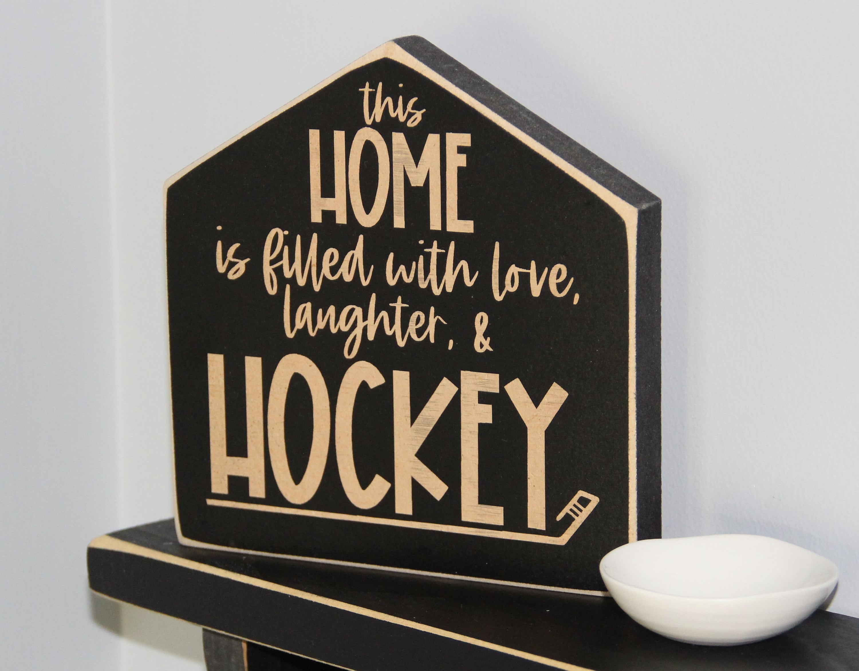 Hockey Mom Home Decor Sign, Hockey Family Gift