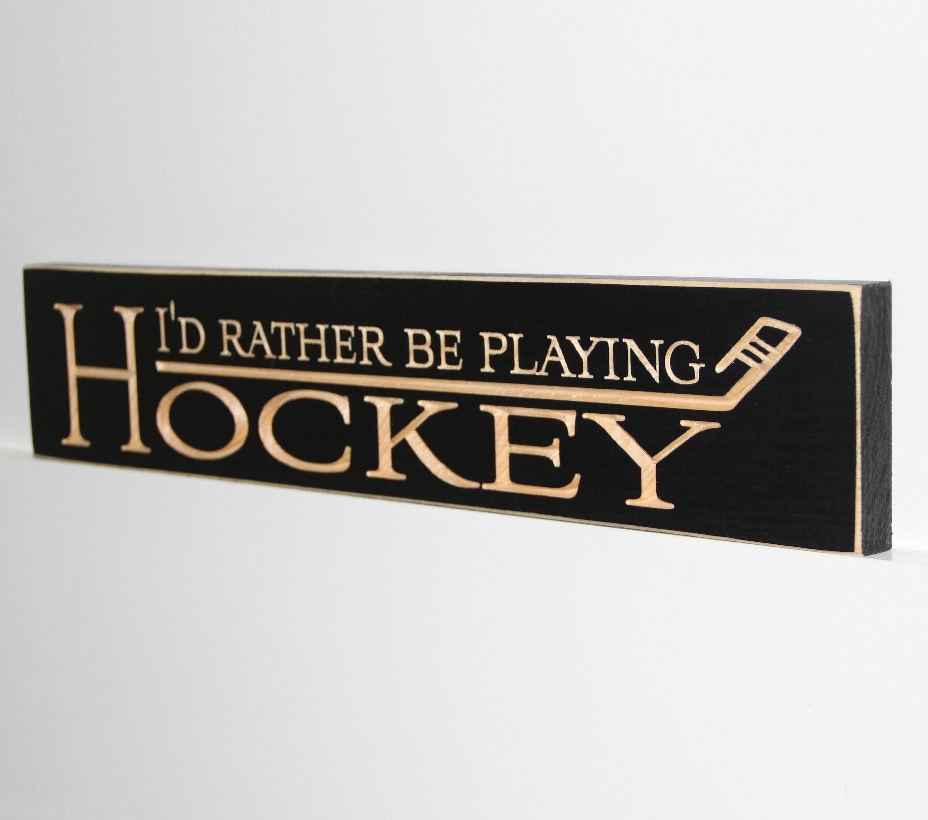 Hockey Sign: Hockey Player Gift, Room Decor