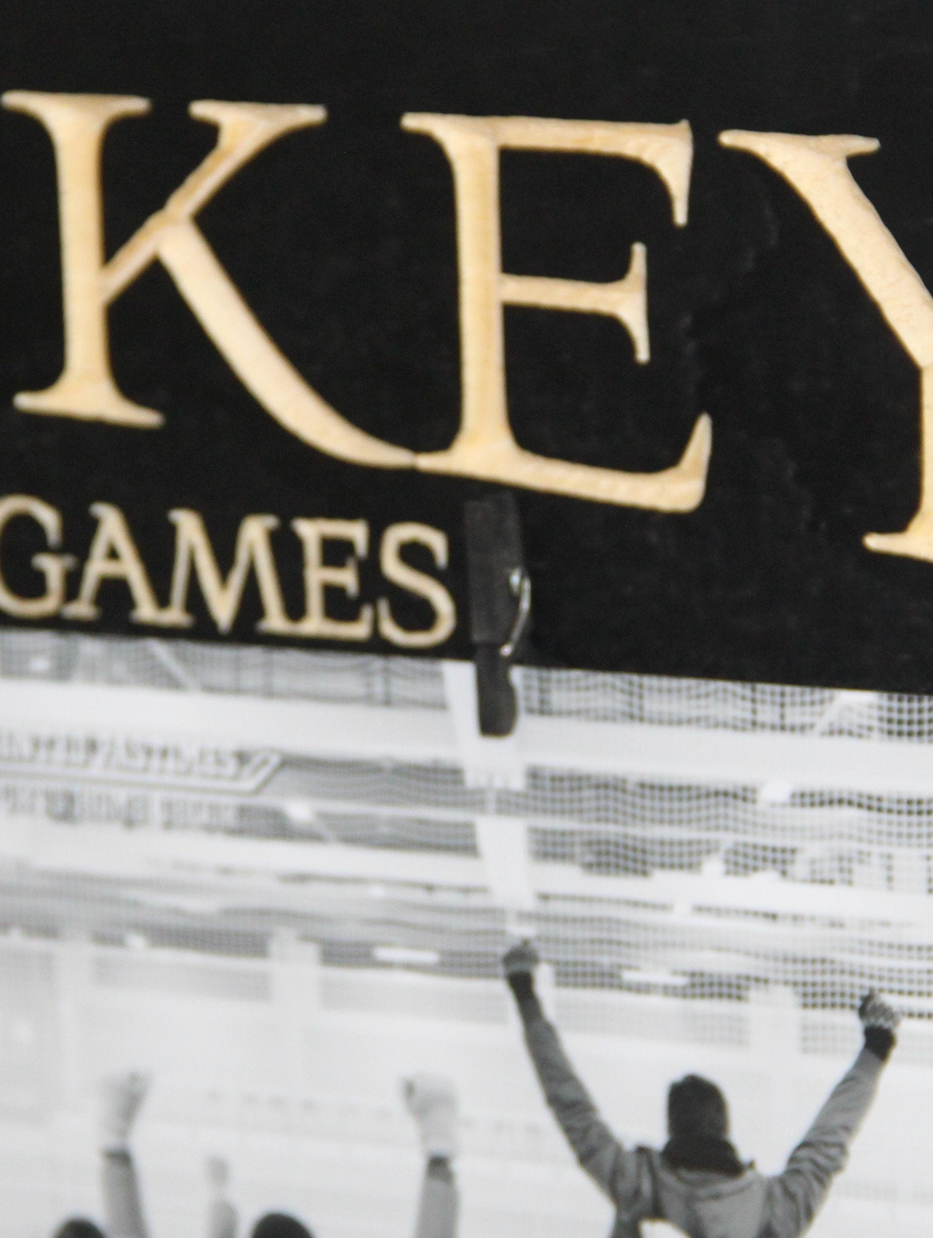 Hockey Trophy Shelf: Photo Display, Hockey Room Decor