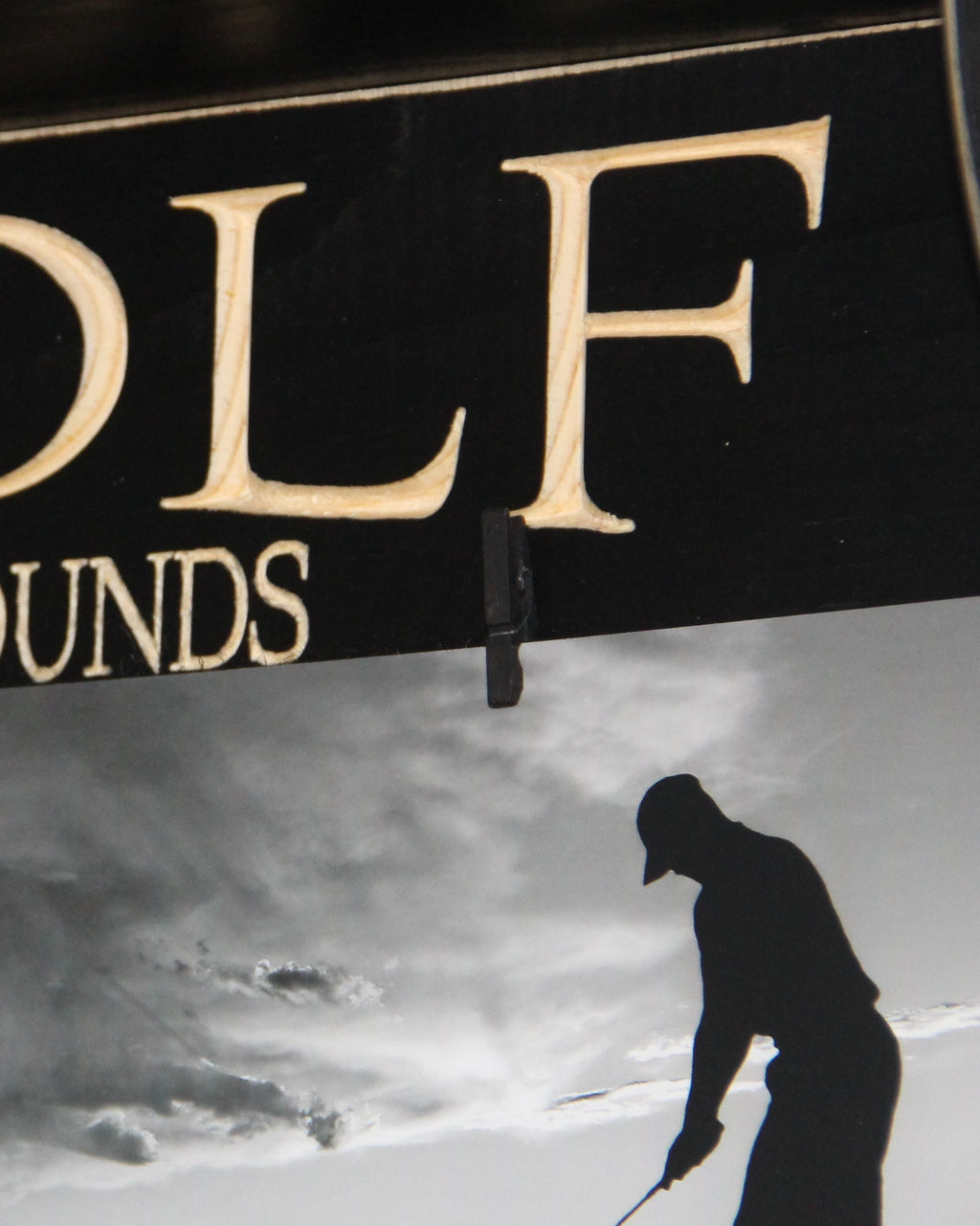 Golf Photo Display: Wood Golf Sign