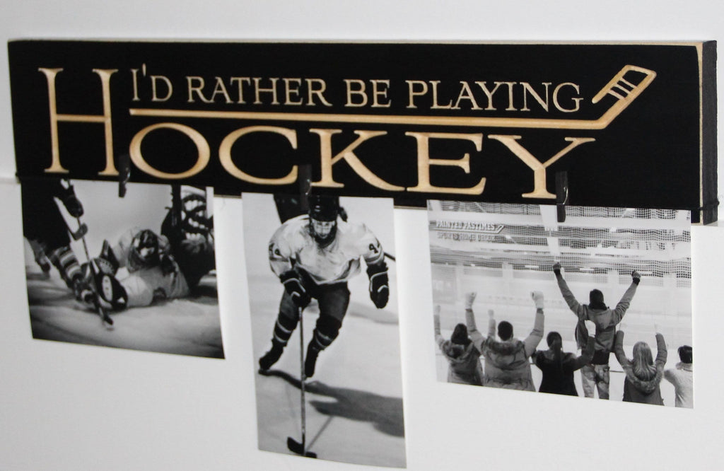 Hockey Sign: Hockey Player Gift, Room Decor