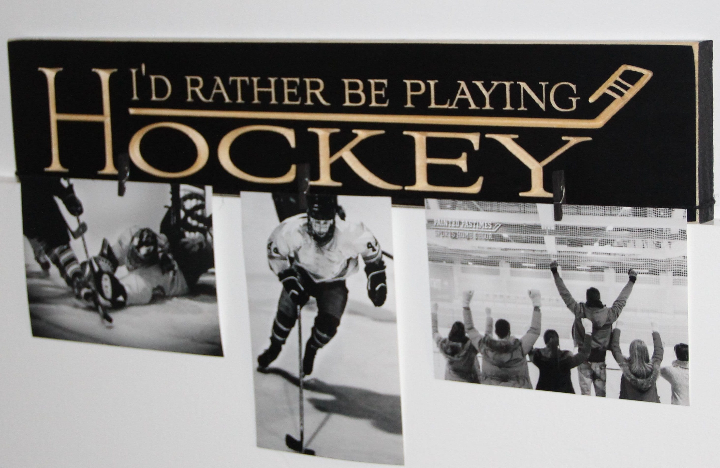 Hockey Sign: Hockey Player Gift, Room Decor