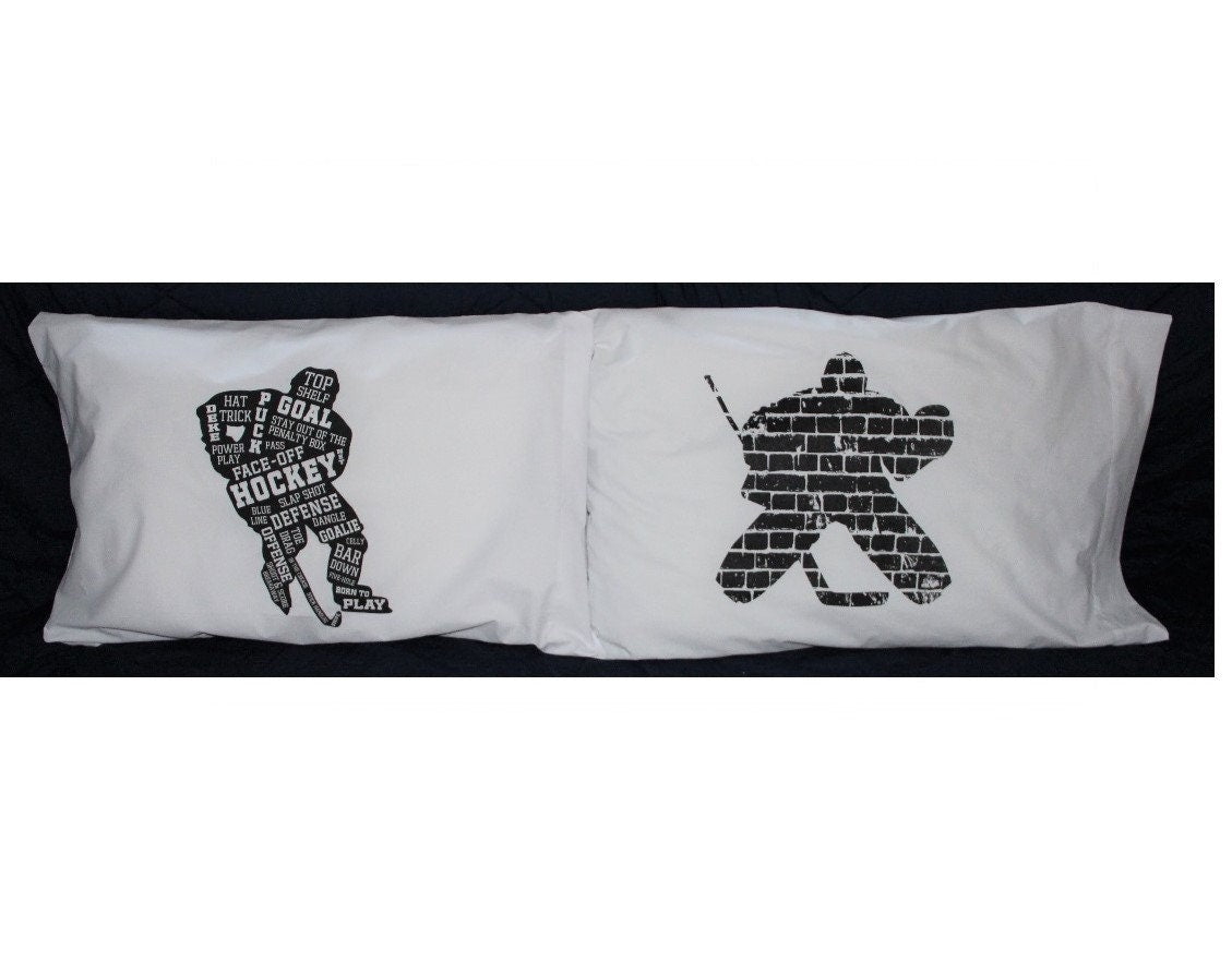Hockey Pillowcase: Player, Goalie Gift, Room Decor