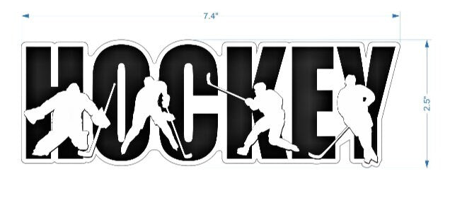 Hockey Goalie Car Decal: Bumper Sticker for Hockey Mom/Dad
