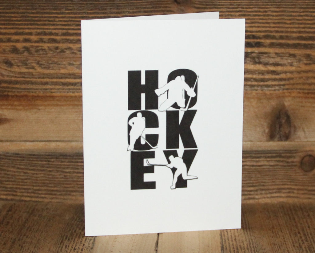 Hockey Greeting Card: Blank Note for Hockey Fan