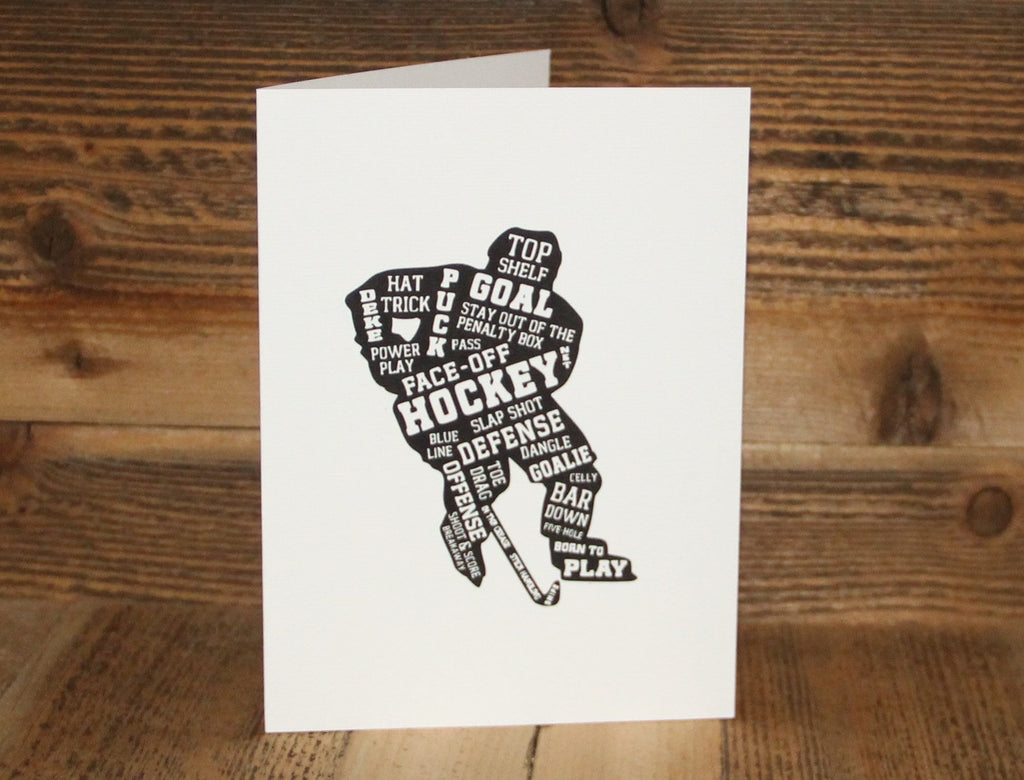 Hockey Birthday Card: Personalized Hockey Player Gift