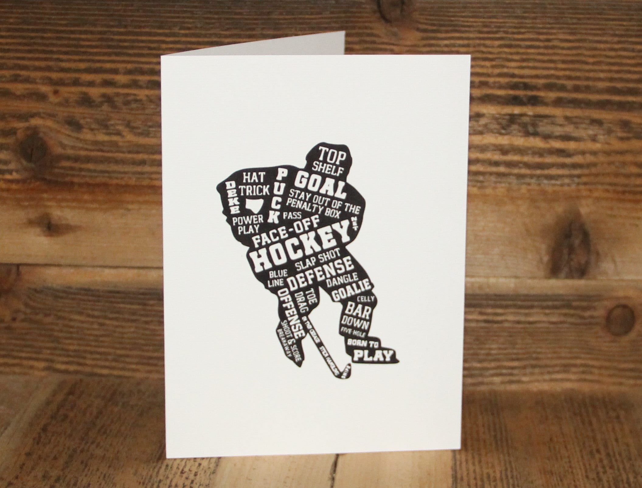 Hockey Birthday Card: Personalized Hockey Player Gift