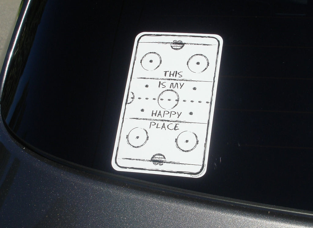 Hockey Car Decal: Player, Goalie, Rink - Hockey Mom/Dad Gift