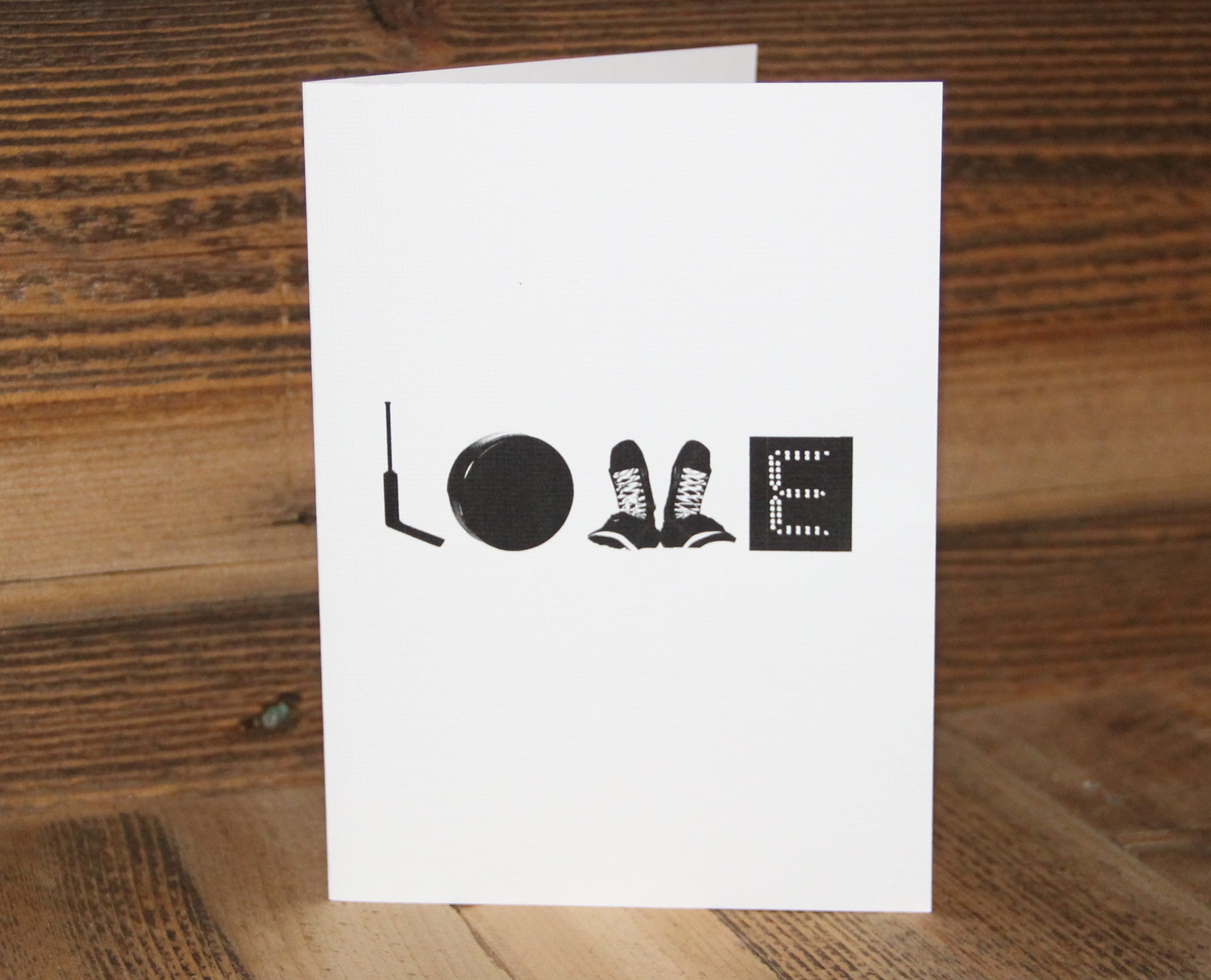 Hockey Girl Greeting Card: HKY GRL Design