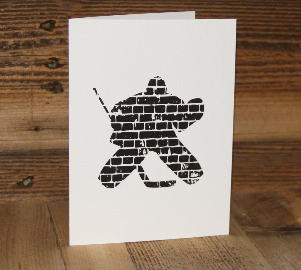 Personalized Hockey Goalie Birthday Card, Sports Greeting Card