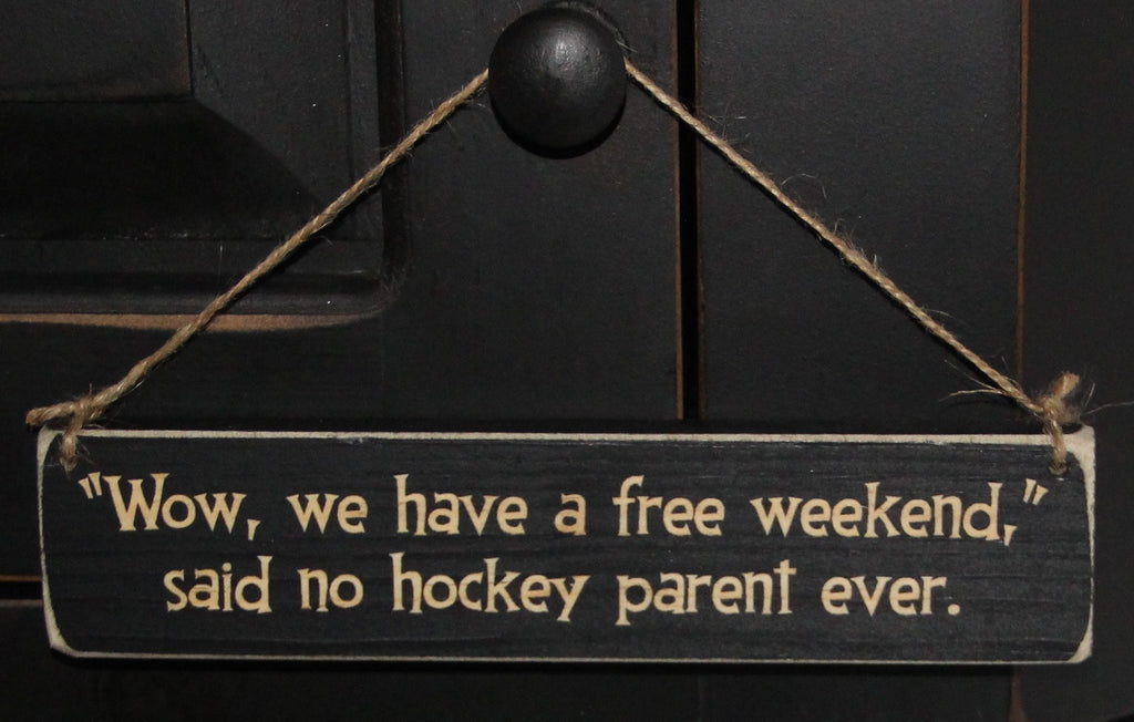 Hockey Photo Display: Laser Cut Wood Sign, Hockey Mom/Dad Gift