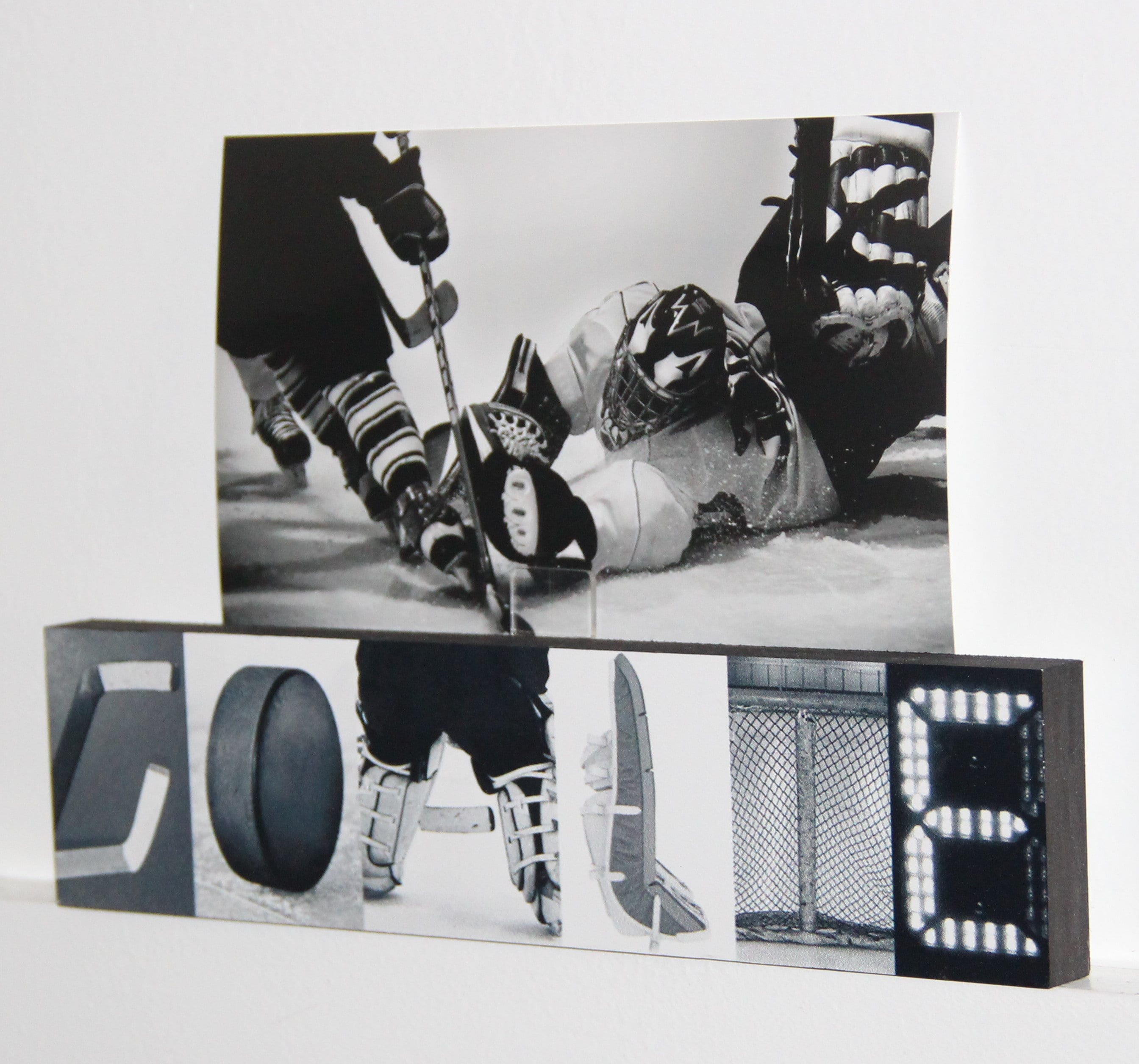 GOALIE Hockey Photo Sign: Unique Room Decor Gift