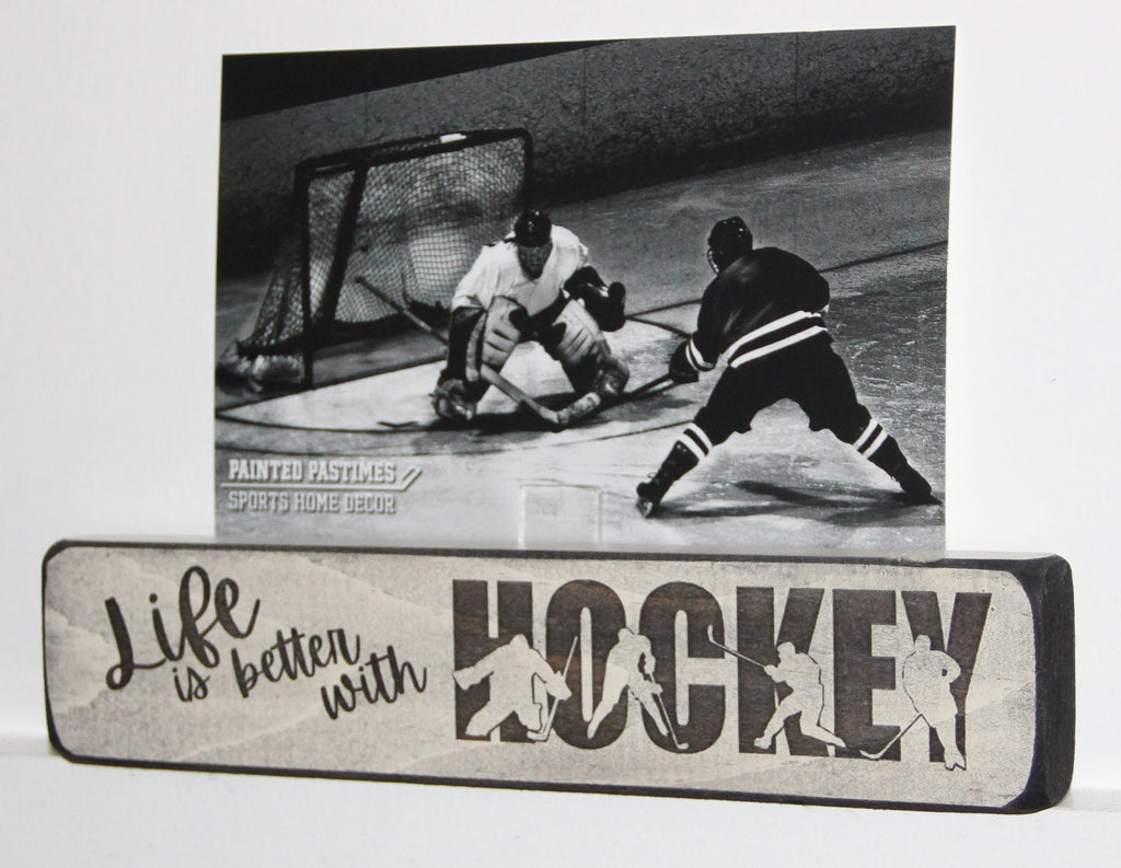 Hockey Wood Sign: Hockey Player Gift, Party Favor