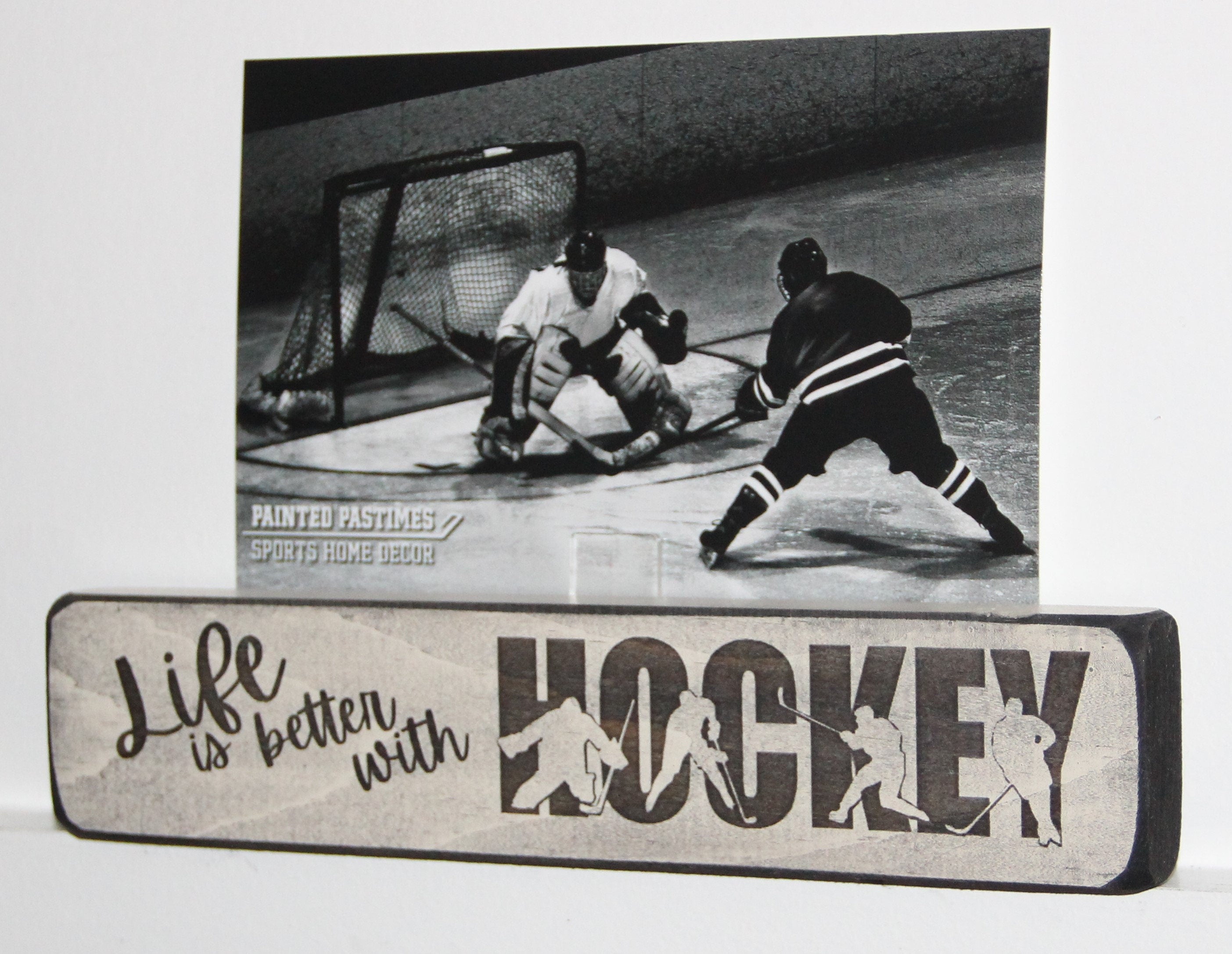 Hockey Wood Sign: Hockey Player Gift, Party Favor