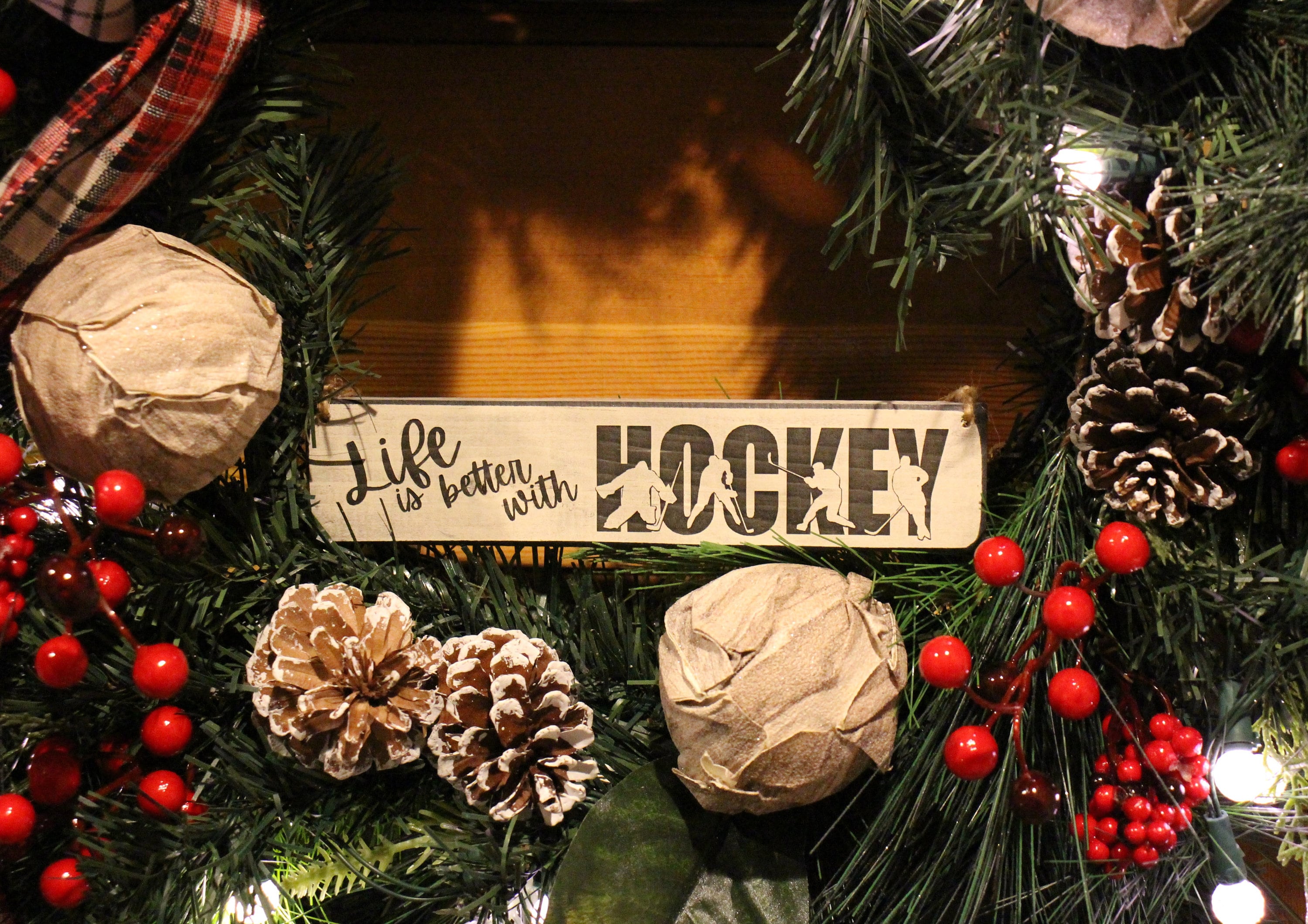Hockey Photo Frame, Laser Cut Wood Sign, Player Coach or Team Gift