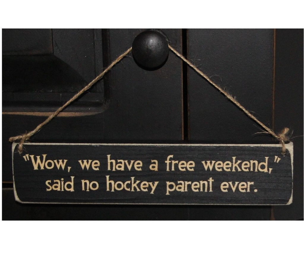 Funny Hockey Mom Wood Ornament, Christmas Gift for Hockey Parents