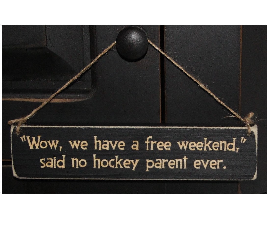 Funny Hockey Mom Wood Ornament, Christmas Gift for Hockey Parents