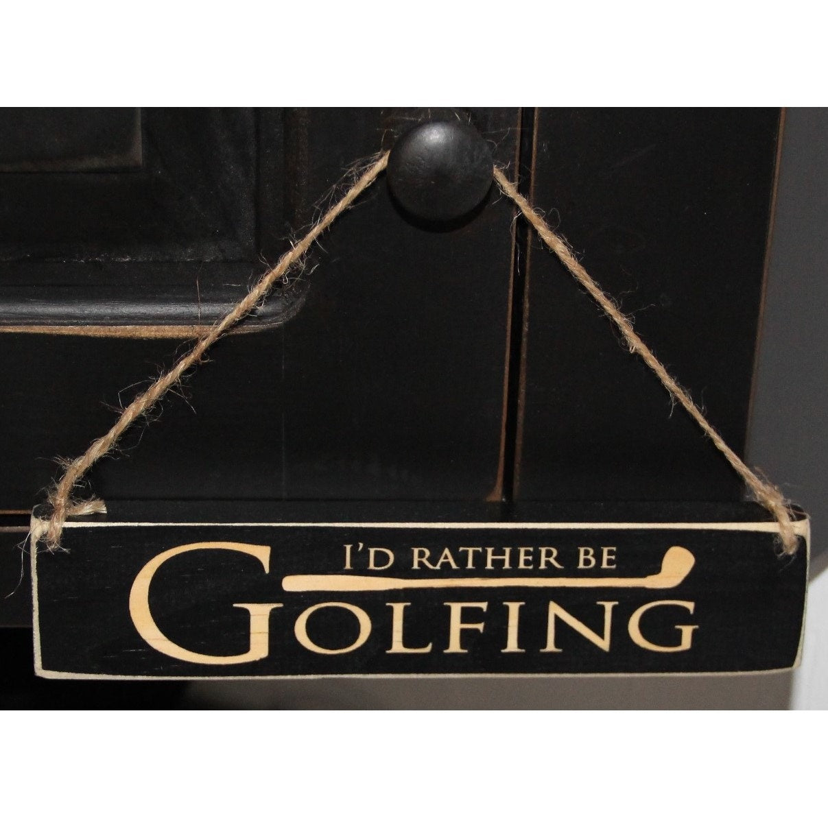 Golf Ornament, Funny Golfer Gift, Laser Cut Wood Sign