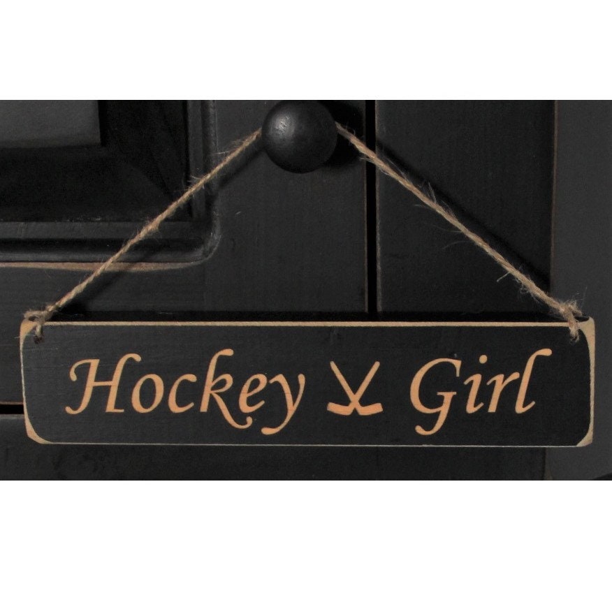 Hockey Girl Ornament, Christmas Tree Ornament