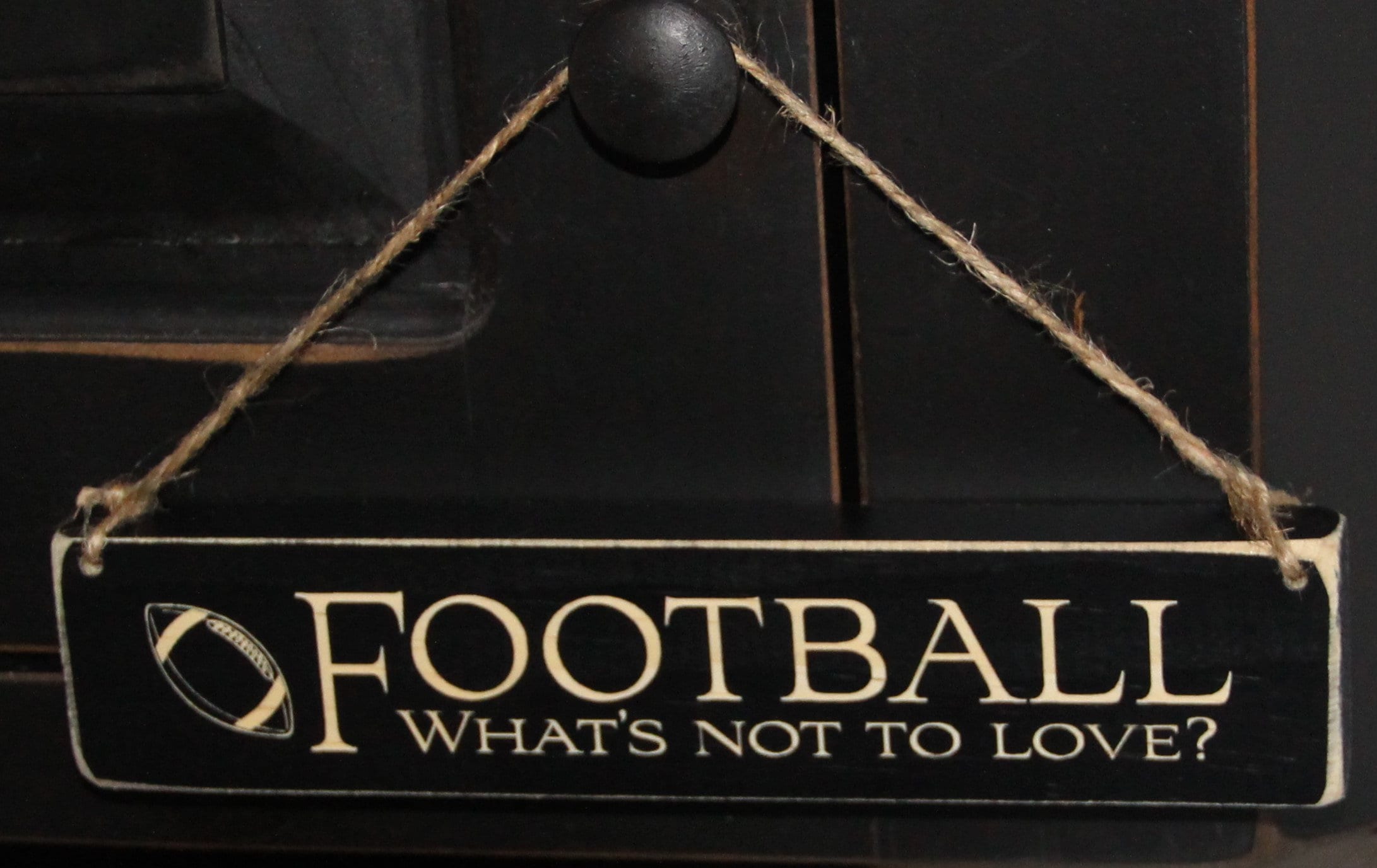 Laser Cut Football Sign: Gift for Player, Coach, or Mom