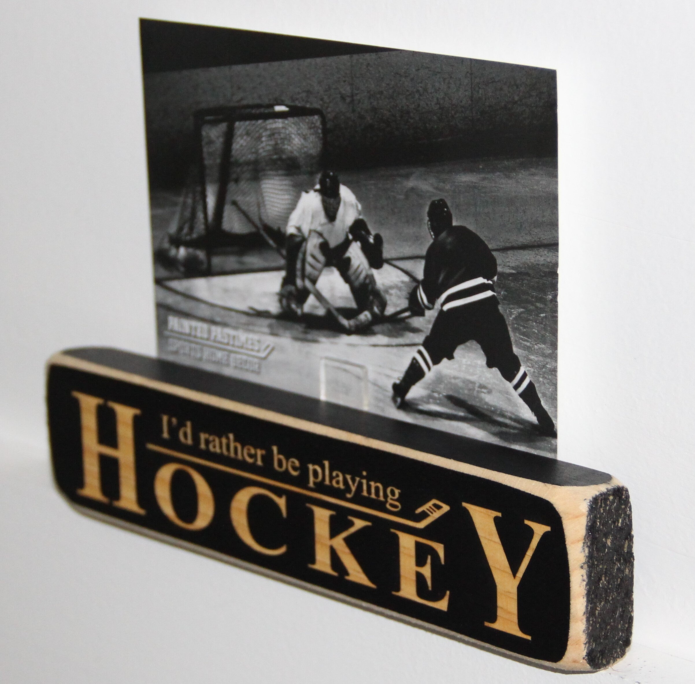 Hockey Player Wood Sign, Hockey Room Decor