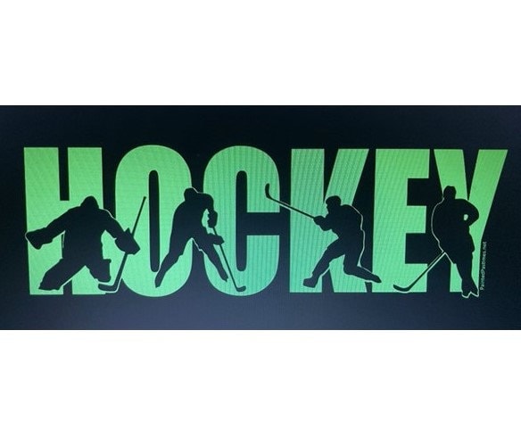 Hockey Girl Pillowcase: Glow in the Dark, Hockey Bedding