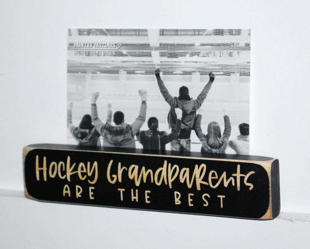 Hockey Grandparents Photo Display: Frame