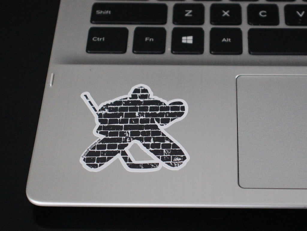 Hockey Goalie Decal: Matte Vinyl Sticker for Laptop, Tablet, Cell Phone