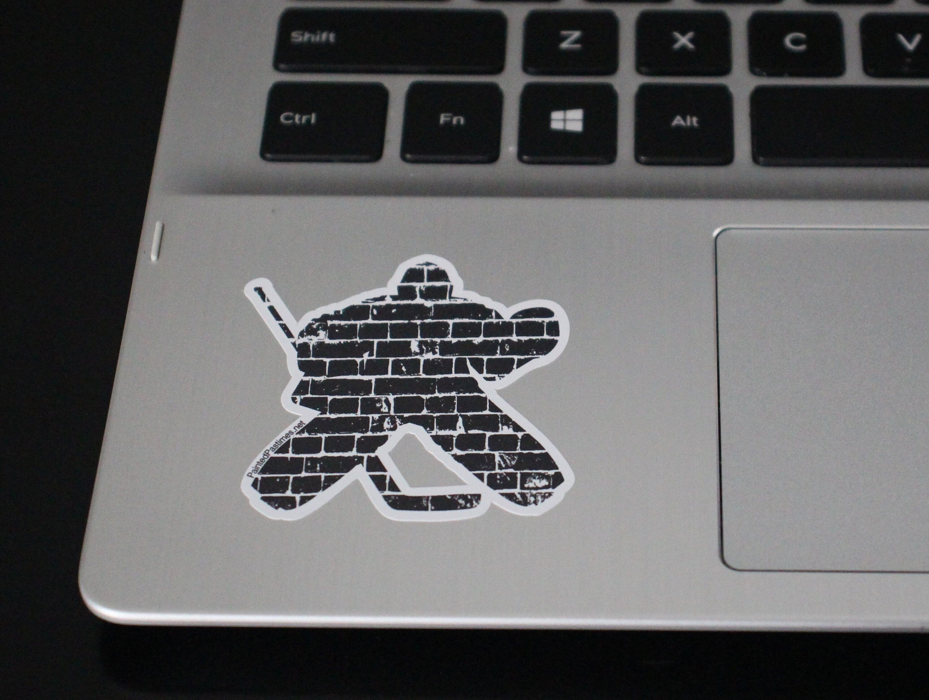 Hockey Goalie Decal: Matte Vinyl Sticker for Laptop, Tablet, Cell Phone
