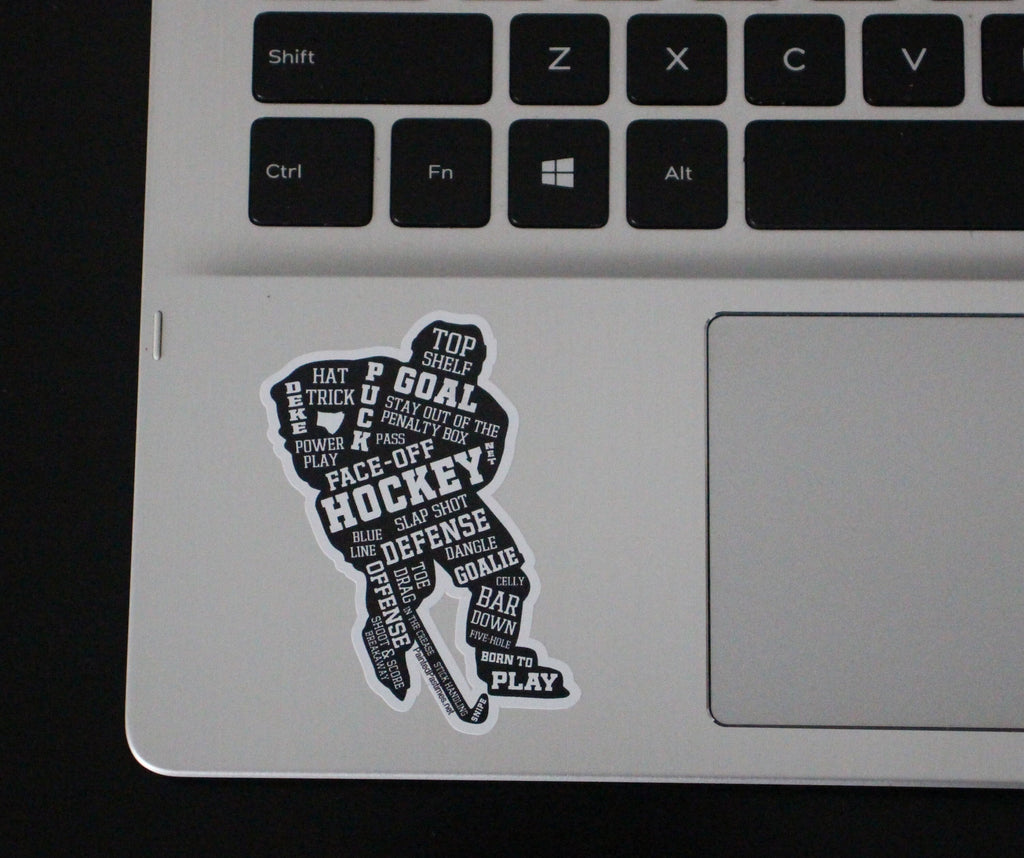 Hockey Decal: Matte Vinyl Stickers for Phone, Laptop, and More