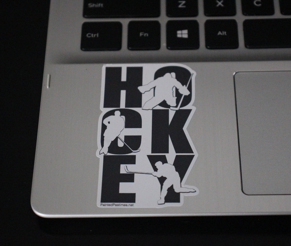 Hockey Decal: Laptop, Cell Phone, Locker - Hockey Player Gift