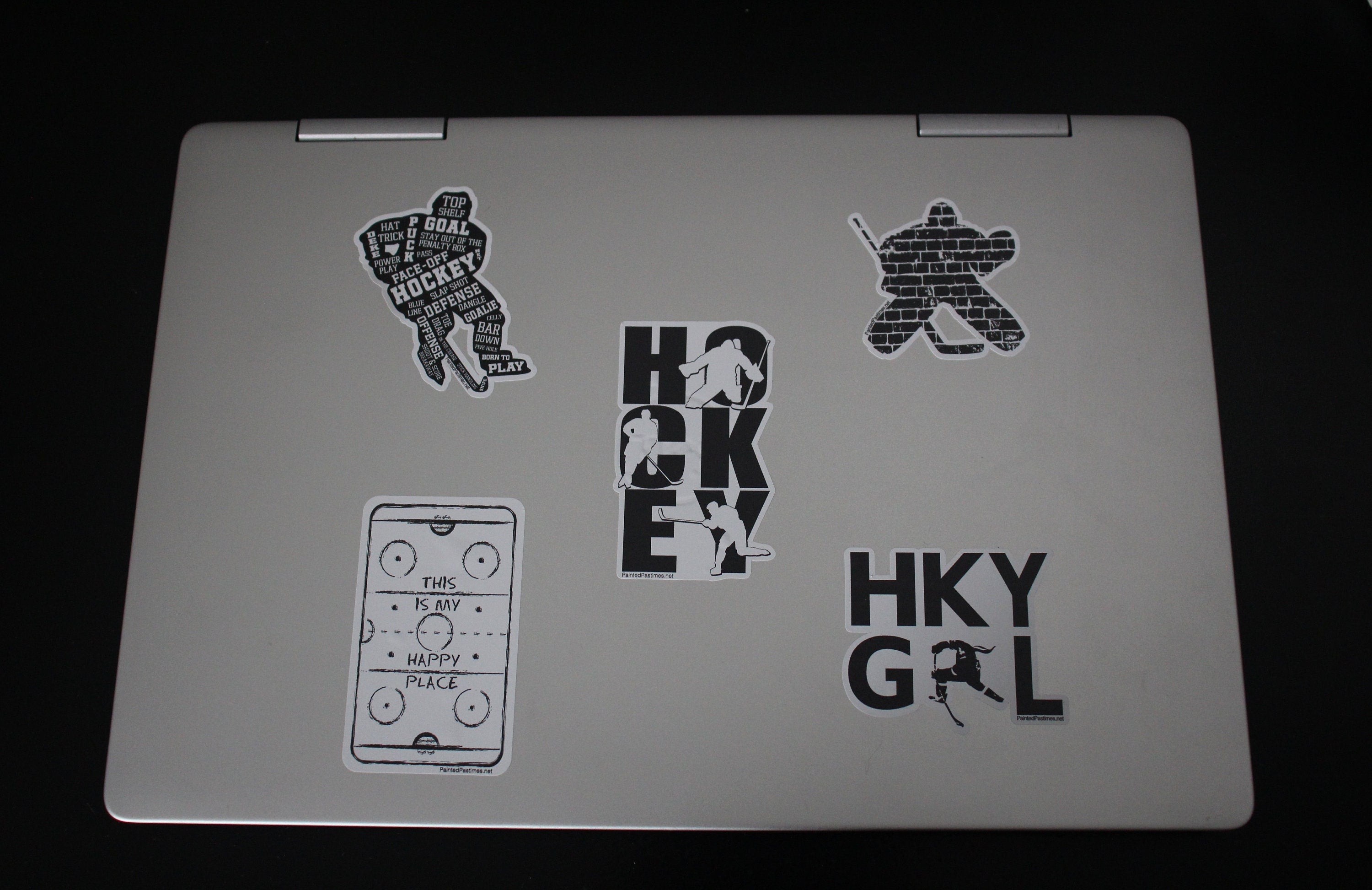 Hockey Player Decal: Laptop, Phone, Goodie Bag Sticker