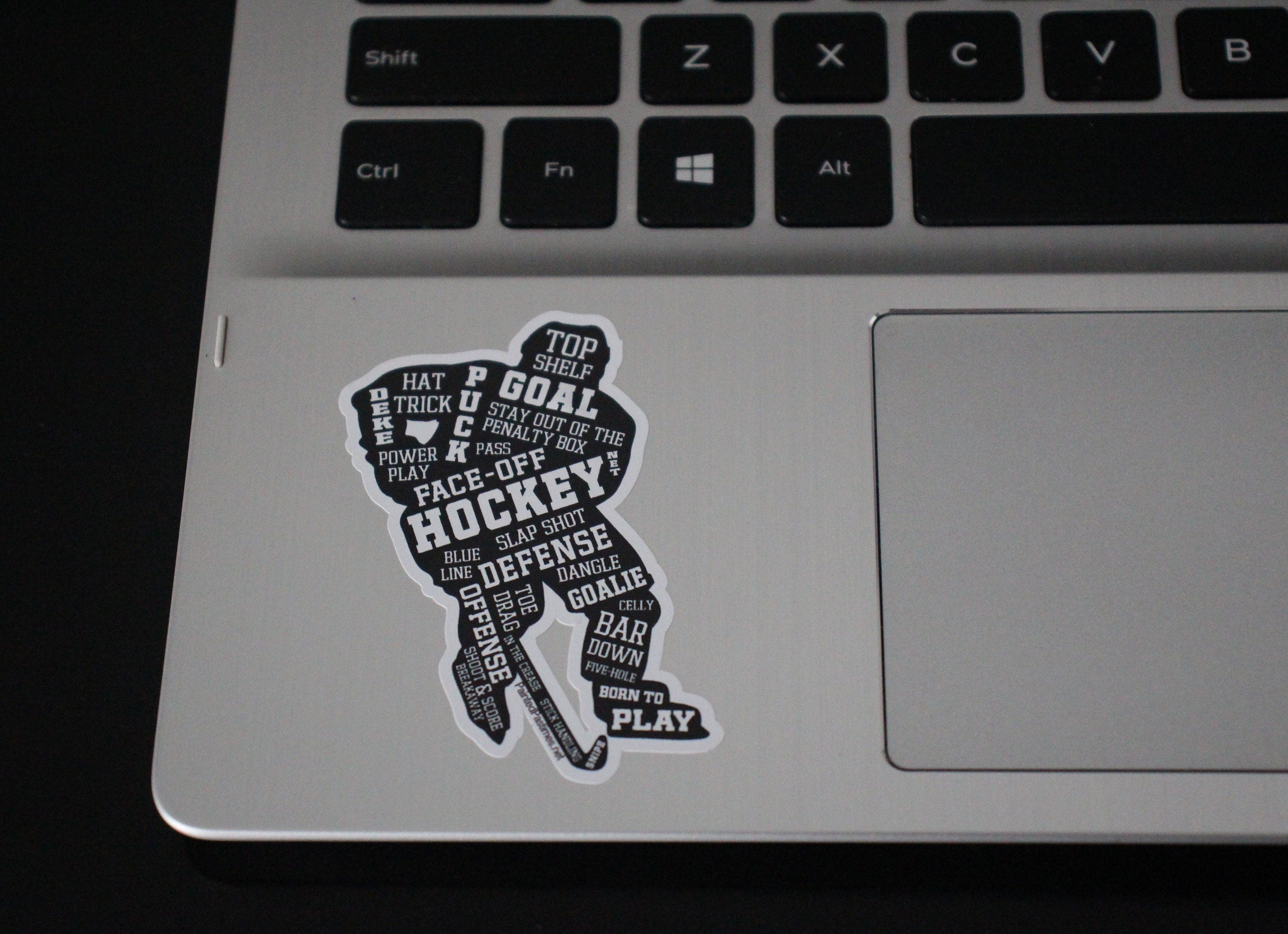 Hockey Girl Decal: Laptop, Cell Phone, and More