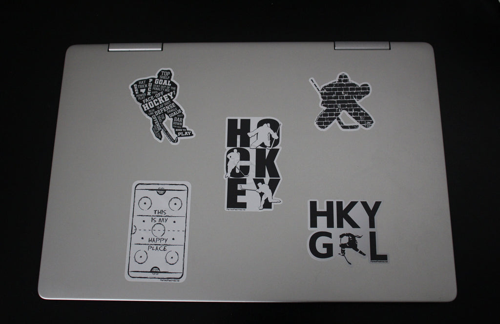 Hockey Goalie Decal: Matte Vinyl Sticker for Laptop, Cell Phone