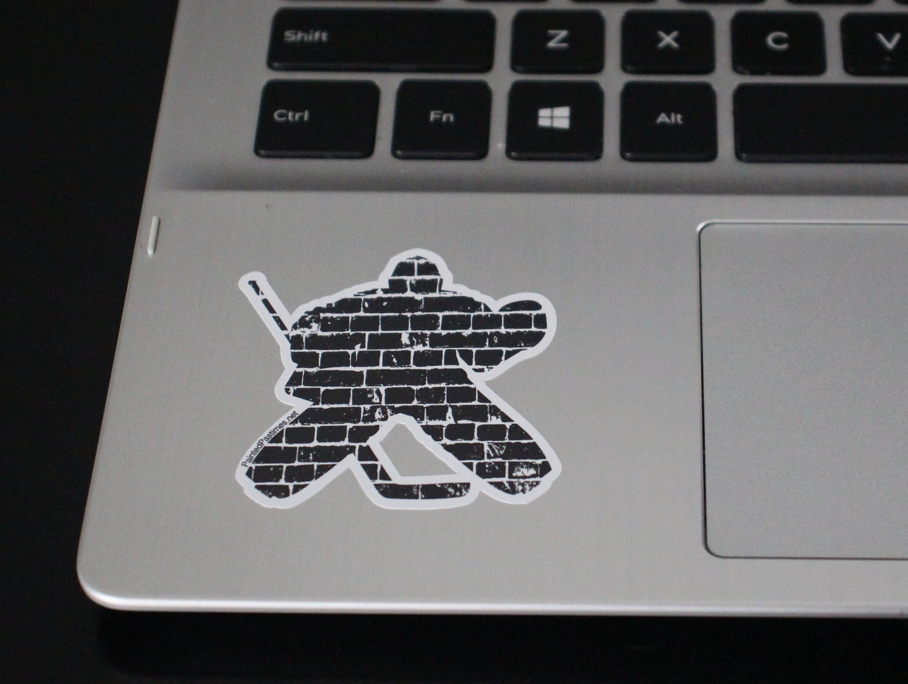 Hockey Goalie Decal: Matte Vinyl Sticker for Phone, Laptop, Locker