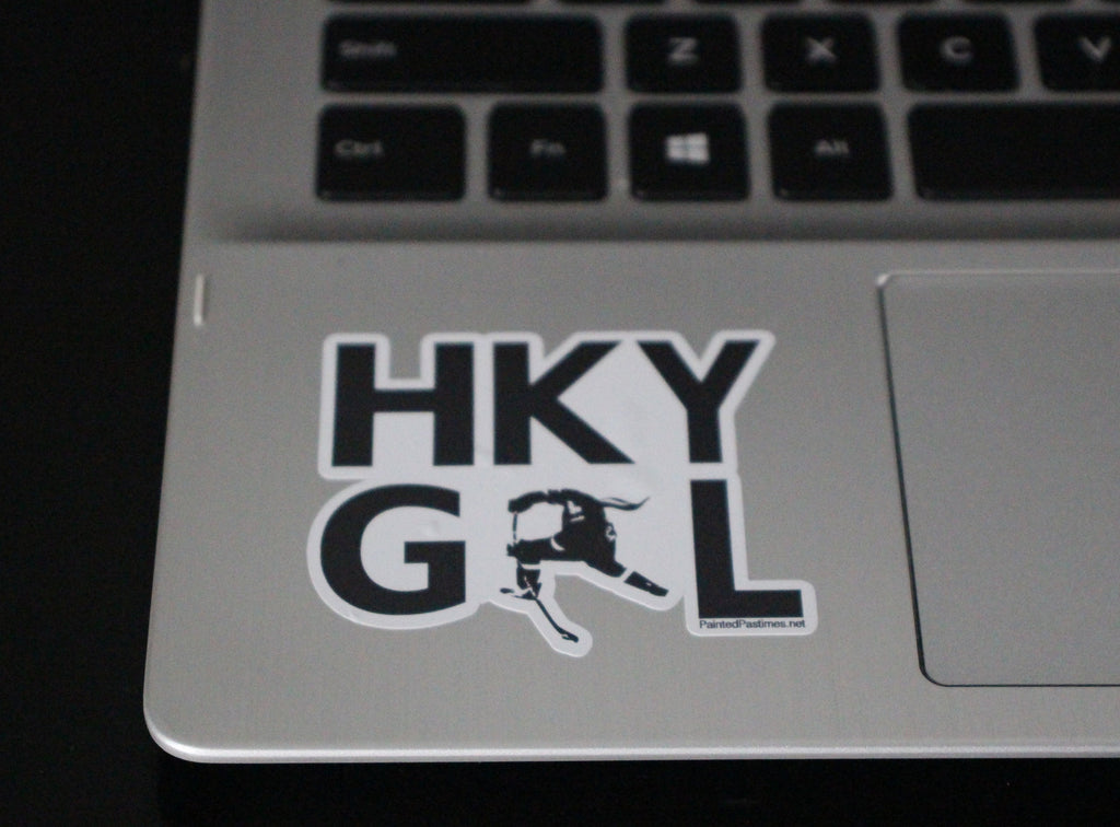 Hockey Player Decal: Laptop, Cell Phone, Tablet Sticker