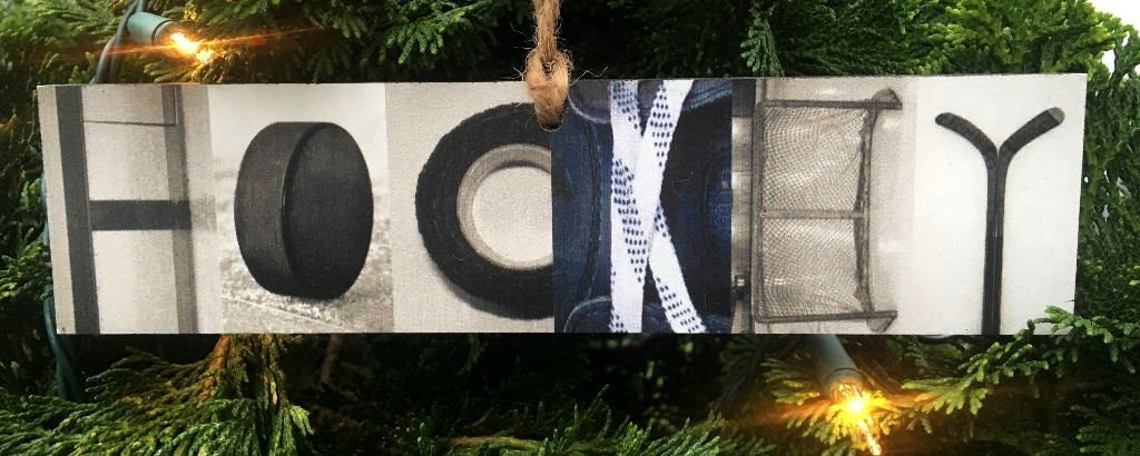 Hockey GOALIE Ornament, Hockey Home Decor