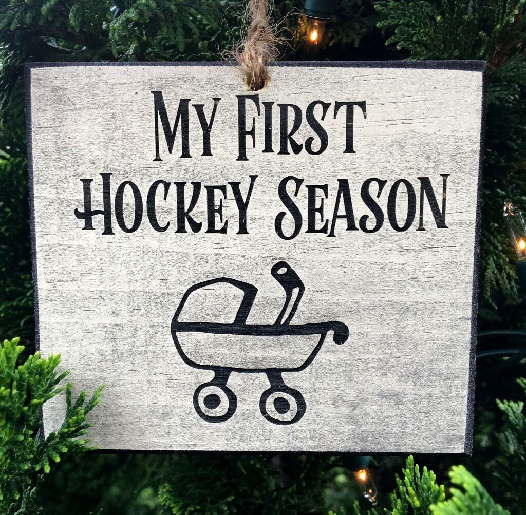 Hockey Ornament: Hockey Player, Fan, Coach, Mom, Dad Christmas Gift
