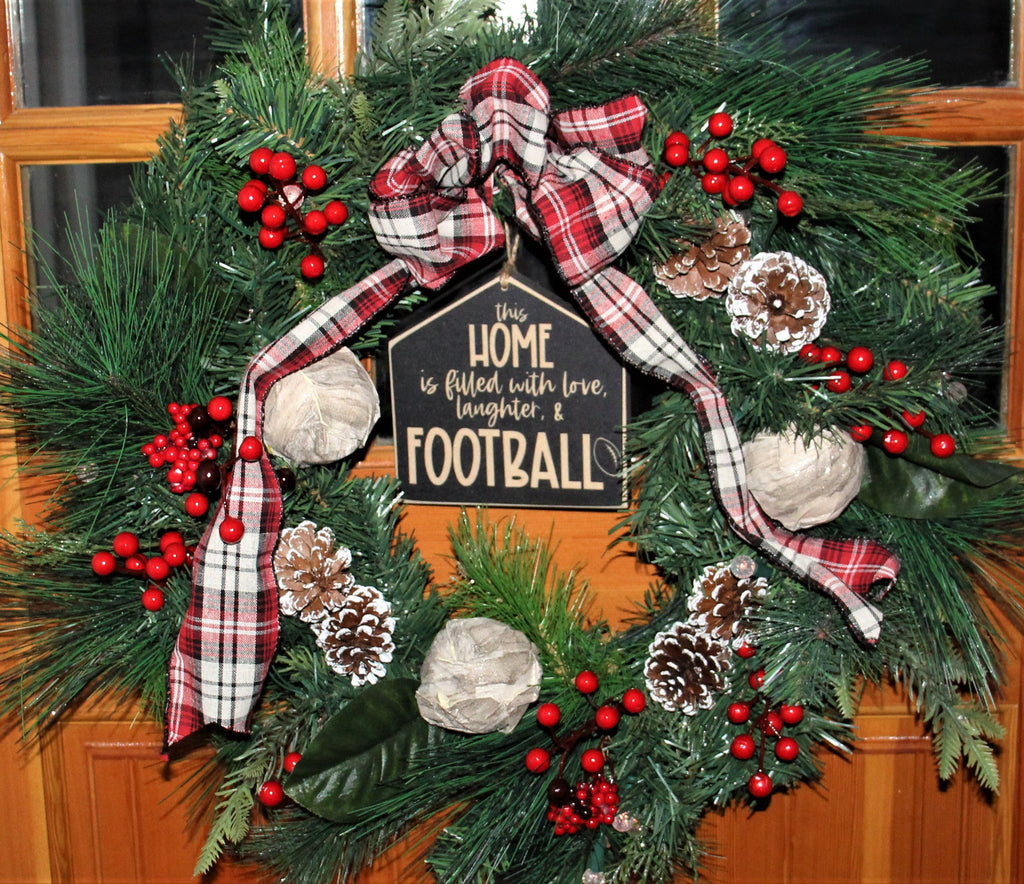 Football House Sign: Team Mom/Coach Gift, Sports Home Decor
