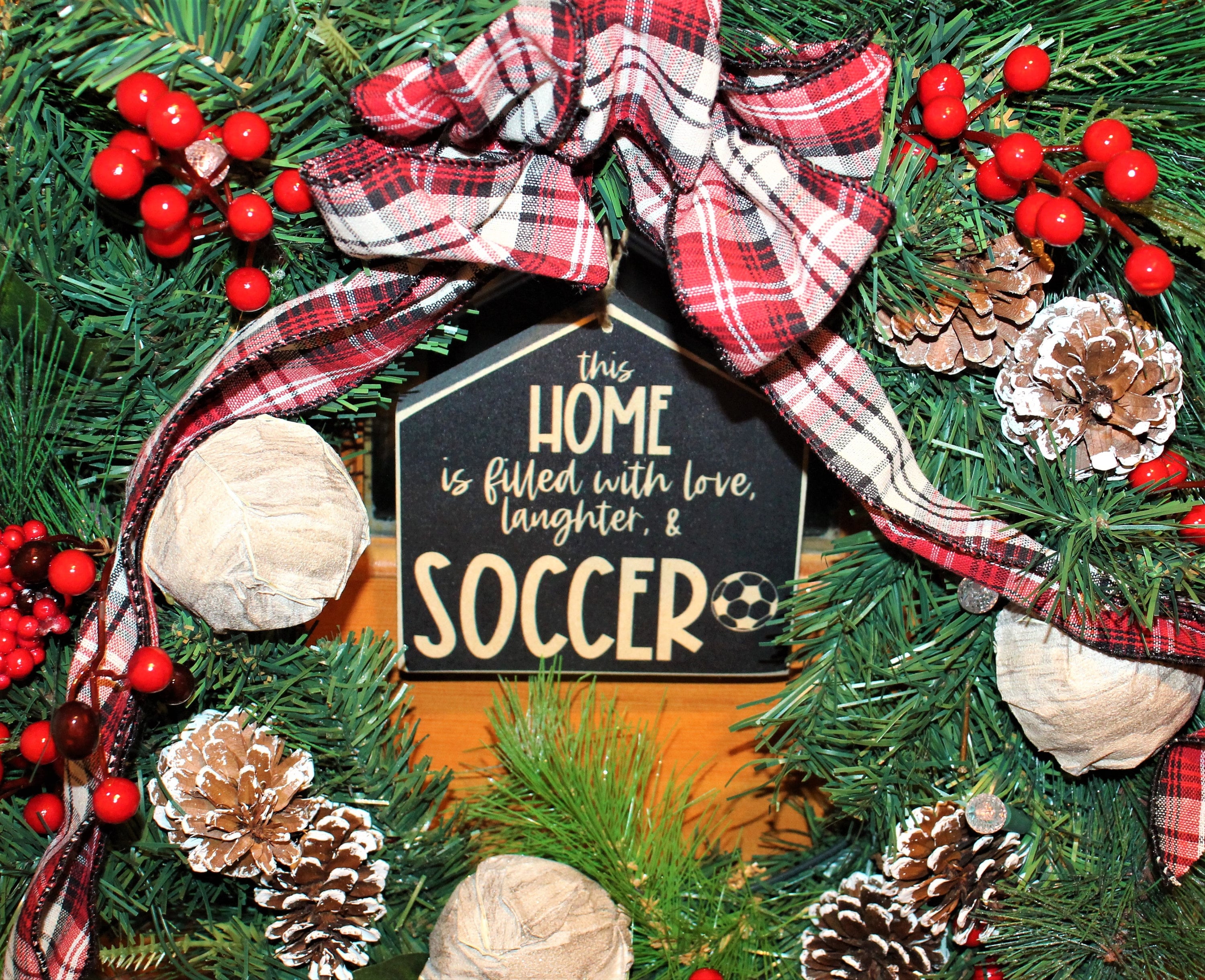 Soccer Home Sign: Gift for Soccer Mom, Coach, or Player