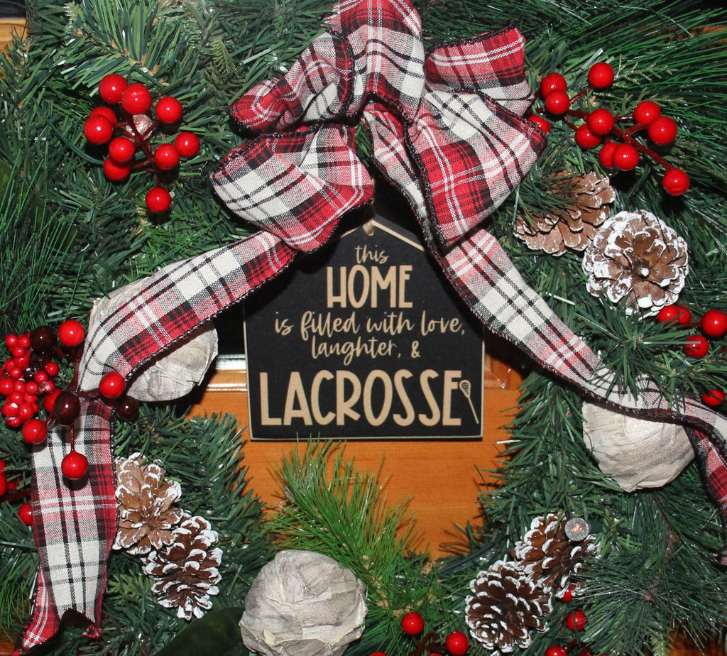 Lacrosse Home Decor Sign: Gift for Lacrosse Mom, Dad, or Team