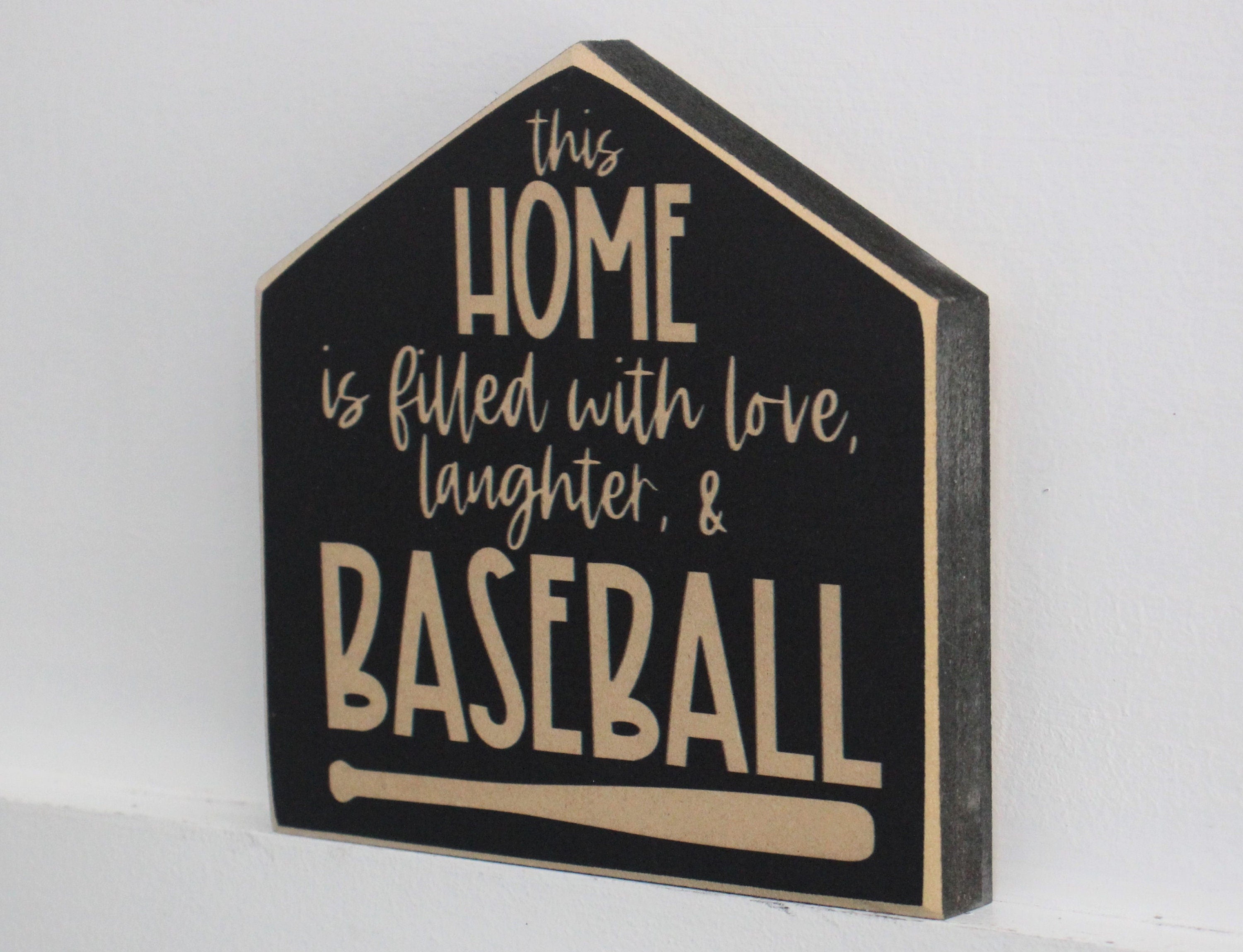 Baseball Home Sign: Gift for Mom, Dad, Coach, Christmas Ornament