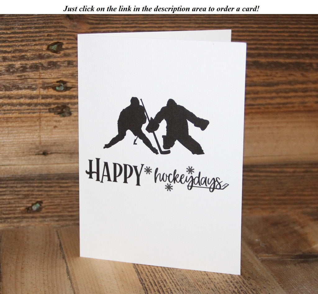 Hockey Ornament: Laser Cut Wood Sign, Hockey Christmas Gift