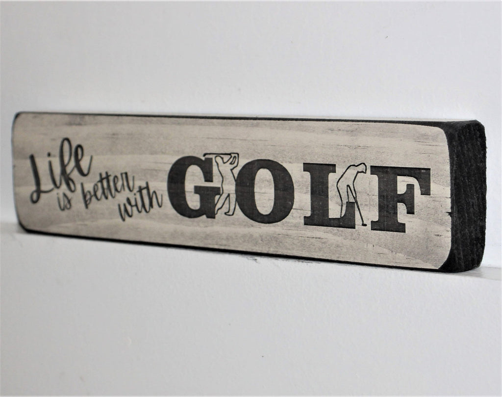 Golf Ornament, Golf Coach Gift, Man Cave Wood Sign