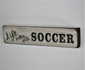 Soccer Ornament: Laser Cut Wood, Black & White