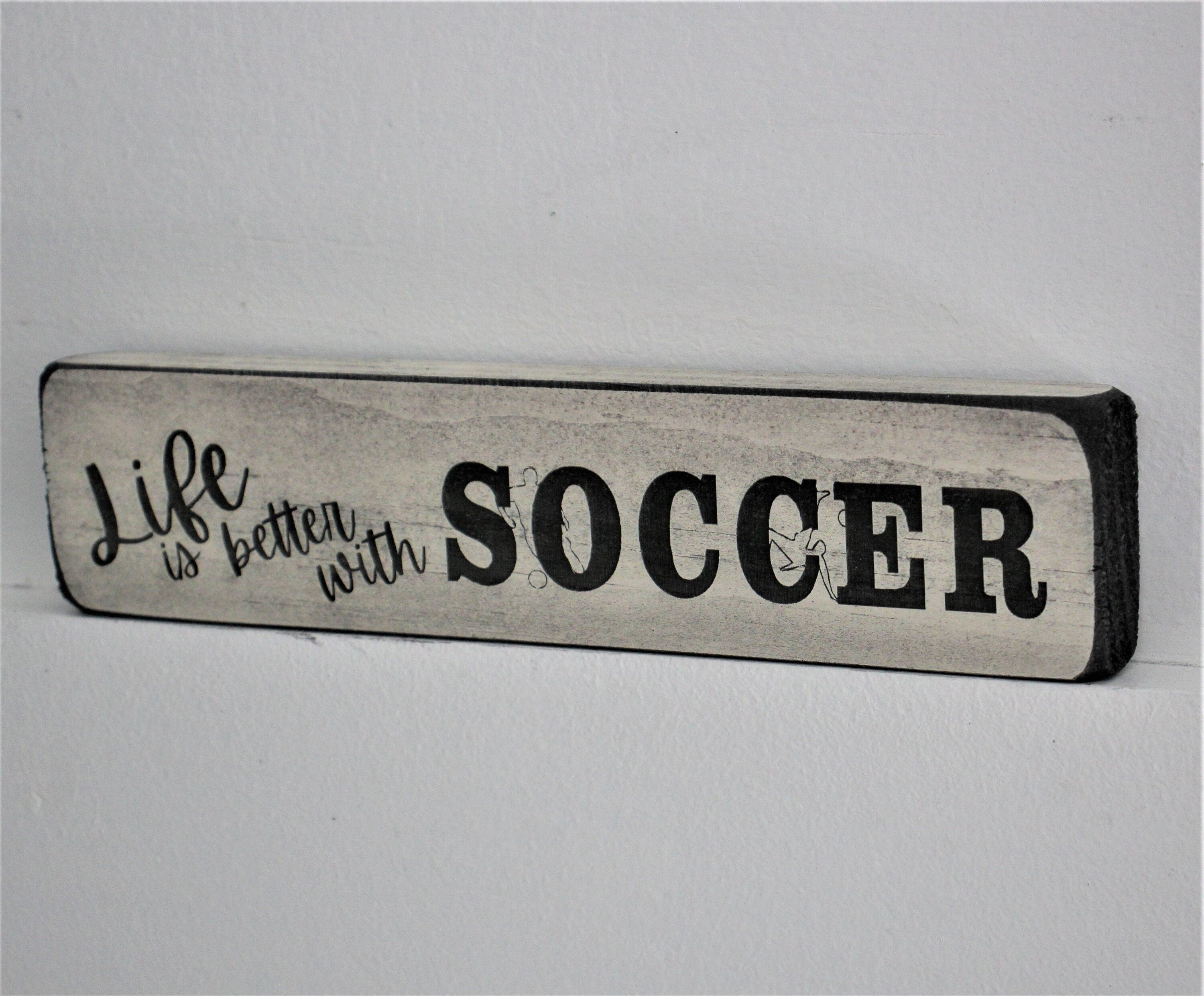 Soccer Ornament: Laser Cut Wood, Black & White